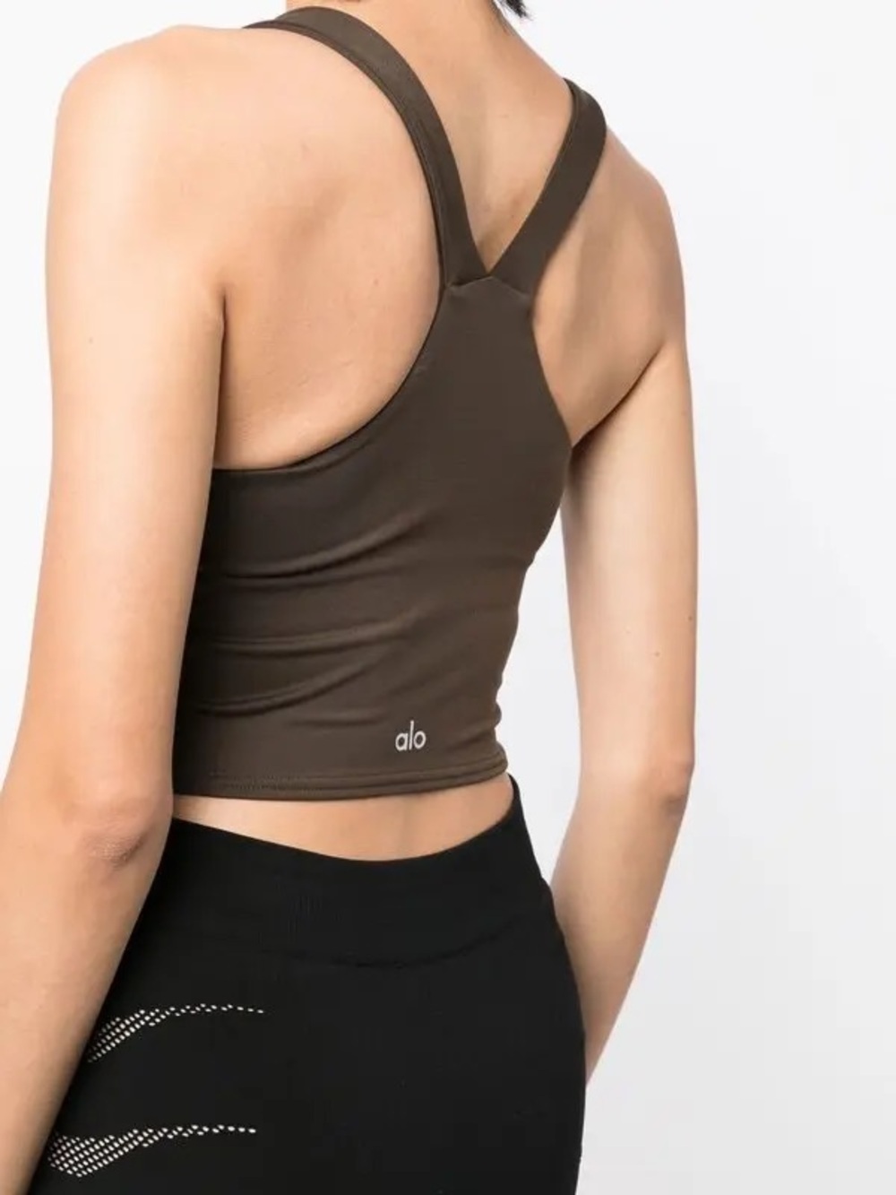 ALO Yoga Airbrush Real Bra Tank Brown - Picture 3 of 8